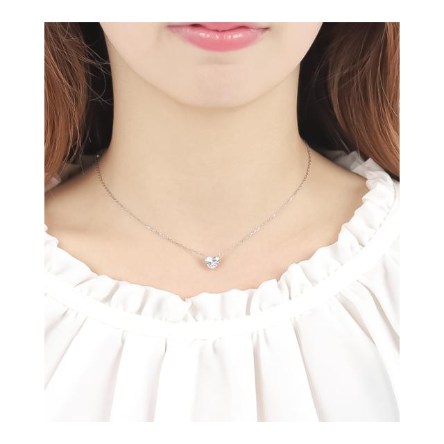 ダイヤモンド 1 カラット ネックレス 18K 一粒 ダイヤモンド 