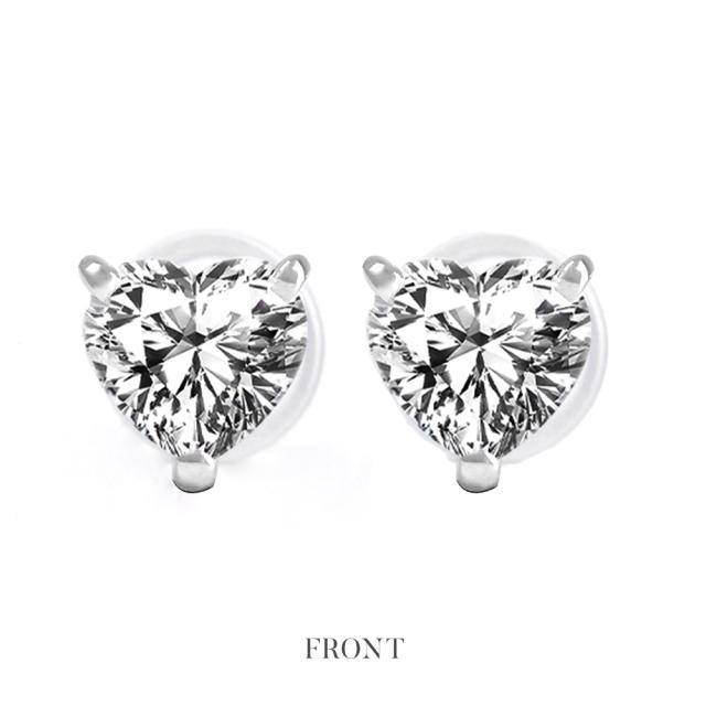ダイヤモンド ピアス プラチナ 1カラット ハート 一粒 ダイヤピアス プラチナピアス ハートピアス 1.0ct 一粒ダイヤ ラボグロウン ダイヤ レディース ジュエリー アクセサリー シンプル 大人 可愛い ブランド 誕生日 プレゼント 女性 ギフト 母の日_2