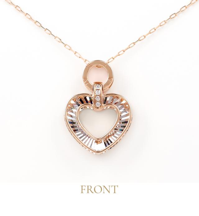 k18 ネックレス ダイアモンド ハートモチーフ ハートモチーフ 18金