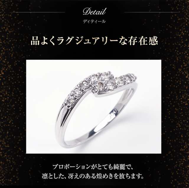 10号 指輪 プラチナ PT900 【0.52ct】 テンダイヤモンド