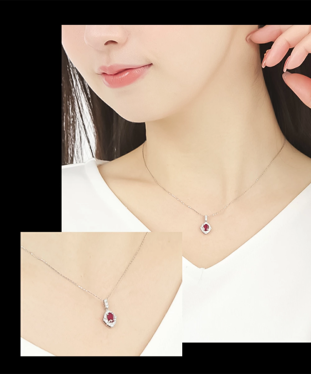 ルビー ダイヤモンド ネックレス ペンダント プラチナ ルビーネックレス Pt900 ダイヤ ダイヤモンドネックレス レディース 誕生石 7月 天然石 カラーストーン 希少石 鑑別書 金属アレルギー ブランド ジュエリー アクセサリー プレゼント 女性 誕生日 ギフト 母の日_10