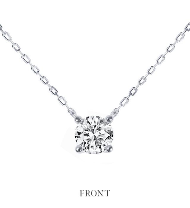 モアサナイト ネックレス レディース  一粒 プラチナ ゴールド 仕上げ 0.3ct ブランド 金属アレルギー ニッケルフリー ノンアレルギー シルバー シンプル ペンダント 大人 可愛い ジュエリー アクセサリー 限定ケース付 プレゼント 女性 誕生日 ギフト 彼女_2