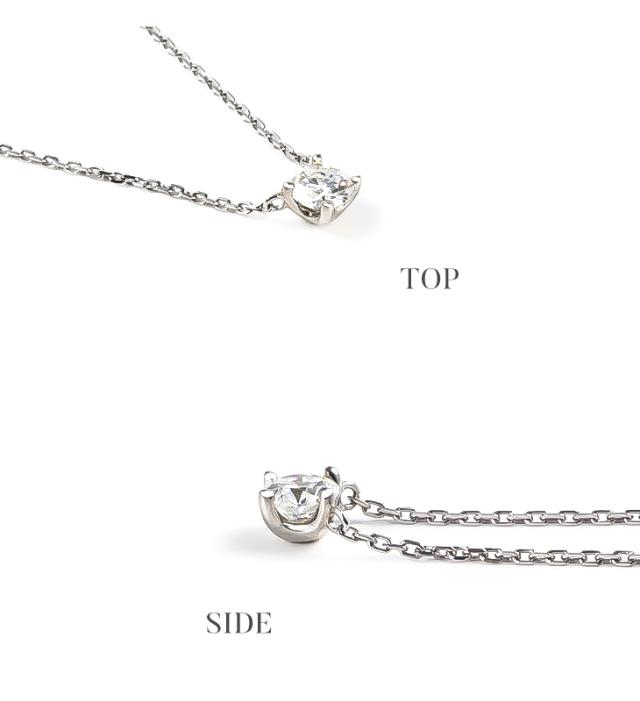 モアサナイト ネックレス レディース  一粒 プラチナ ゴールド 仕上げ 0.3ct ブランド 金属アレルギー ニッケルフリー ノンアレルギー シルバー シンプル ペンダント 大人 可愛い ジュエリー アクセサリー 限定ケース付 プレゼント 女性 誕生日 ギフト 彼女_3