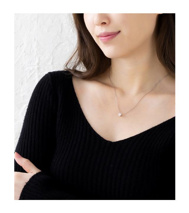 モアサナイト ネックレス レディース  一粒 プラチナ ゴールド 仕上げ 0.3ct ブランド 金属アレルギー ニッケルフリー ノンアレルギー シルバー シンプル ペンダント 大人 可愛い ジュエリー アクセサリー 限定ケース付 プレゼント 女性 誕生日 ギフト 彼女_14