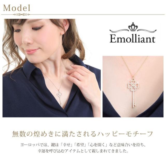 ネックレス レディース キュービック ペンダント キュービックジルコニア キー鍵 クローバー 四つ葉 H&C ジルコニア 金属アレルギー シンプル 彼女 ギフト 人気 ジュエリー アクセサリー 誕生日 プレゼント 女性 アクセサリー 半額 売切り 母の日_3