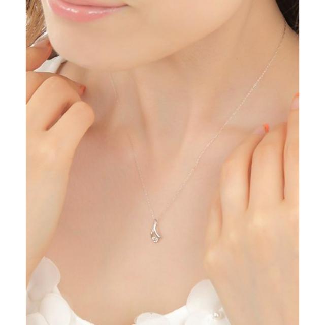 ネックレス レディース ダイヤモンド ダイヤモンドネックレス 一粒 プラチナ 彼女 妻 ダイヤ ダイヤネックレス PT900 華奢 金属アレルギー対応 big_ac 誕生日ギフト プレゼント ギフト 女性 送料無料 ティアドロップ 1粒 誕生日 母の日_2