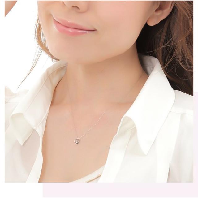 ダイヤモンド ネックレス レディース ダイヤモンドネックレス ハートネックレス オープンハート プラチナ PT900 ダイヤ ダイヤネックレス 華奢 金属アレルギー 彼女 妻 誕生日 プレゼント 女性 ギフト アクセサリー 母の日_10