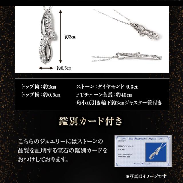 ネックレス レディース ダイヤモンド プラチナ ダイヤネックレス スイートテン 天然ダイヤ 10石 PT900 ペンダント チェーン 0.3ct 鑑別書 ライン 10周年 妻 彼女 ギフト ジュエリー アクセサリー ブランド 誕生日 薔薇のケース プレゼント 女性_4