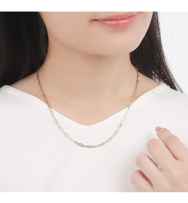 ネックレス レディース ネックレス クリップ ペーパークリップ 楽わ ゴールド イエローゴールド 華奢 人気 10Kジュエリー K10YG 10金 K10 金属アレルギー アレルギーフリー アクセサリー シンプル 誕生日 プレゼント 女性 ギフト 簡単つけ外し 母の日_6