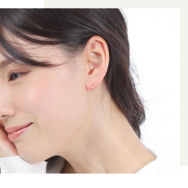 ピアス フープ フープピアス アレルギー対応 レディース キャッチレス 10mm 小さめ ワンタッチピアス セカンドピアス ゴールドピアス k18 18金 ゴールド リングピアス シンプル 輪っか メンズ 誕生日 プレゼント ギフト 女性 人気 アクセサリー ジュエリー ブランド_7