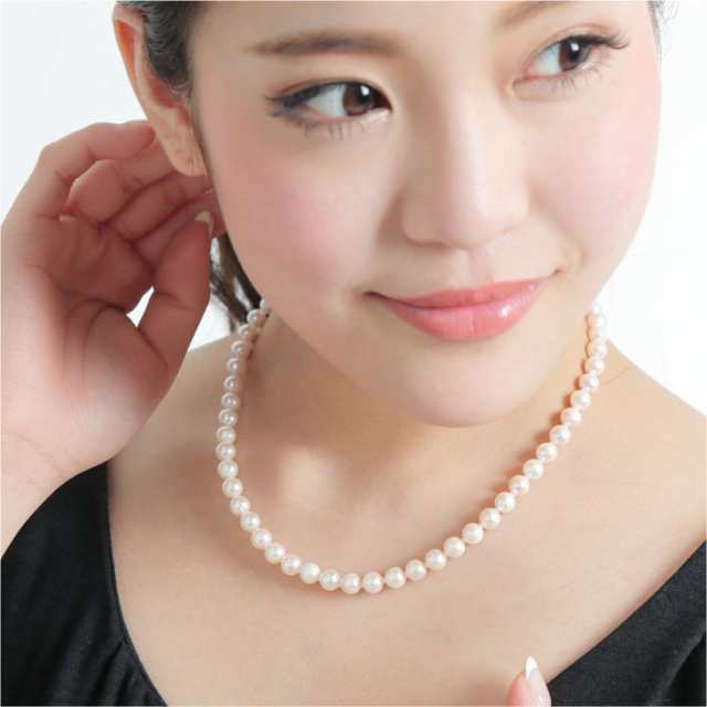 ネックレス パールネックレス 真珠 6.5mm - 7mm 本真珠 あこや ネックレス パールネックレス 真珠 6.5mm - 7mm 本真珠 あこや