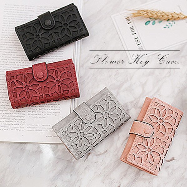 キーケース レディース おしゃれ かわいい 鍵 ケース ボタン カード収納 ポケットの通販はau Pay マーケット Sbモール