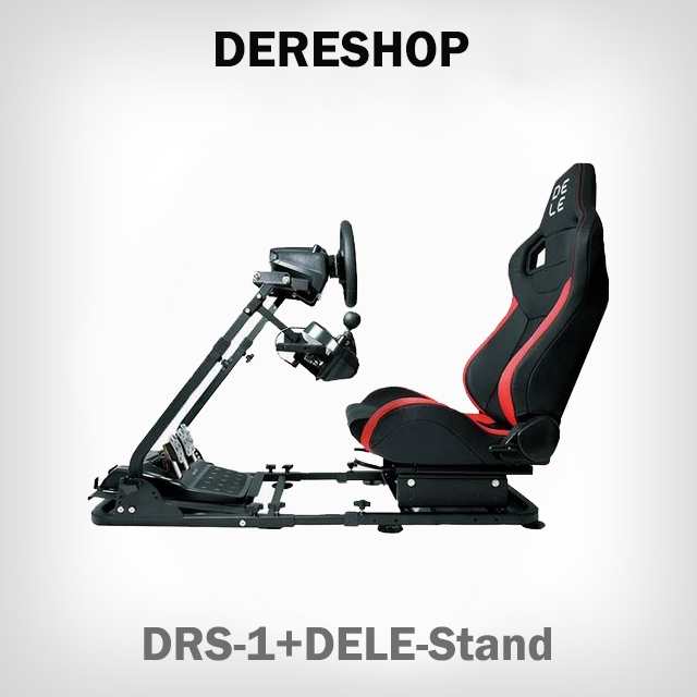 Racing Chair DRS-1 レーシング チェア 椅子 + DELE Racing Wheel Stand ホイールスタンド 折畳式  2点セット｜au PAY マーケット