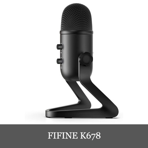 FIFINE K683B コンデンサーマイク タイプC マイクポップガード付き