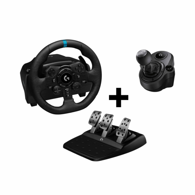 Logitech G923 Driving TureForce Feedback Racing Wheel Shifter付き セット  1年保証輸入品｜au PAY マーケット