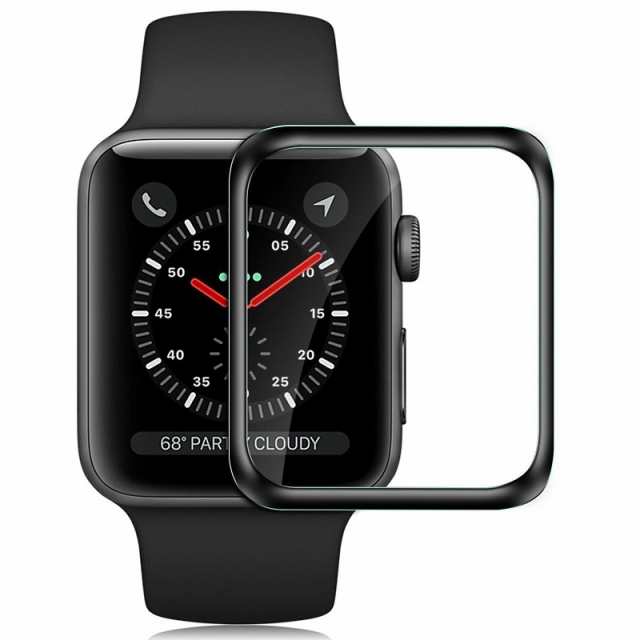 Apple Watch 用 38 40 42 44mmサイズ選択 保護フィルム Pet素材 気泡