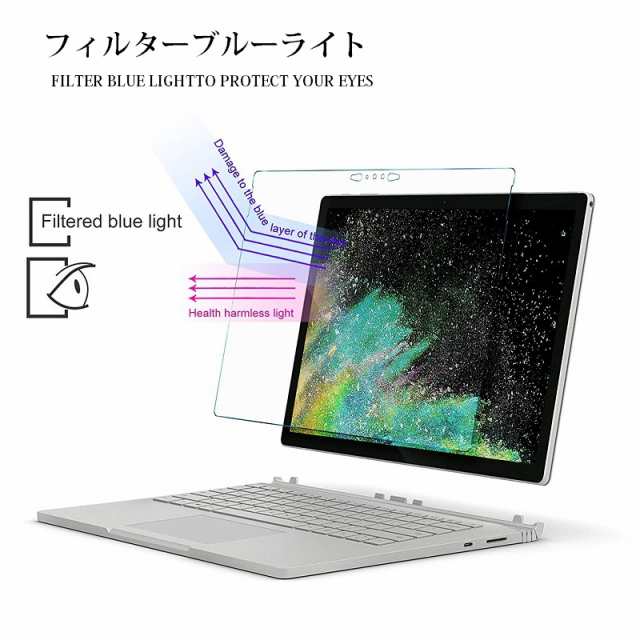 Microsoft Surface Book 2 15インチ 2018年モデル専用 強化ガラス 液晶フィルム 保護シート フィルム 高透過性 耐衝撃  硬度9H 2.5D の通販はau PAY マーケット - MahsaLink au PAY マーケット店