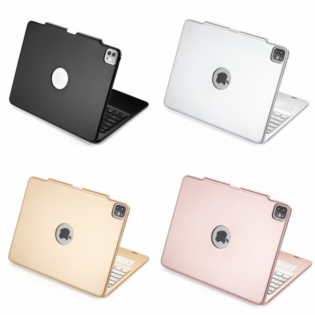 F129TS iPad Pro 12.9インチ 第6世代/第5世代/第4代/第3世代通用 Bluetooth ワイヤレス キーボード ハード ケース ノートブックタイプ タ