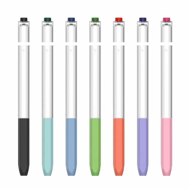 AHAStyle Apple Pencil第2世代専用シリコン製 保護カバー ペアリング、充電対応 ツートンカラー キャップクッション 紫