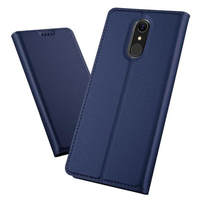 Lg Style L 03k Docomo Lg Q7用 高級puレザー Tpu 手帳型 保護ケース スタンド機能 マグネット付 カード入れ付 ブラック ネイビー ゴールの通販はau Pay マーケット Mahsalink Au Pay マーケット店