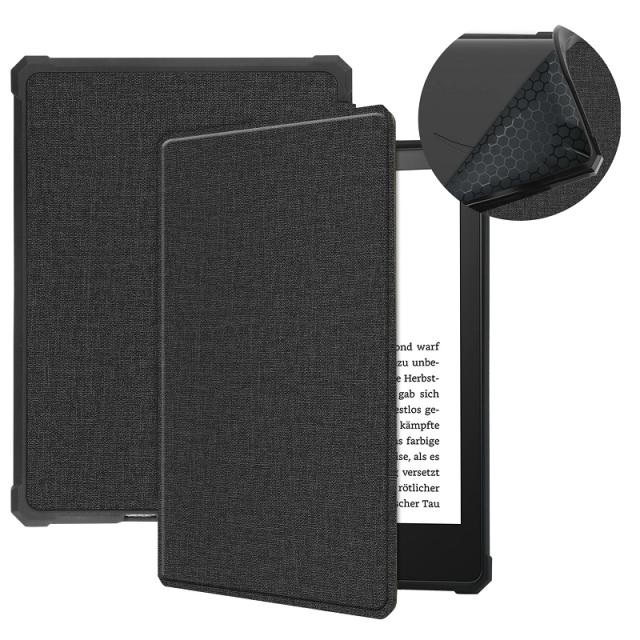Kindle 本体 + デニム布カバー Amazon Kindle Case, (2024 and 2022 Releases only), Denim