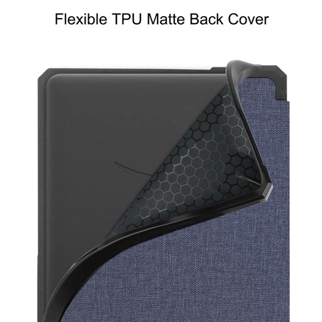Kindle 本体 + デニム布カバー Amazon Kindle Case, (2024 and 2022 Releases only), Denim