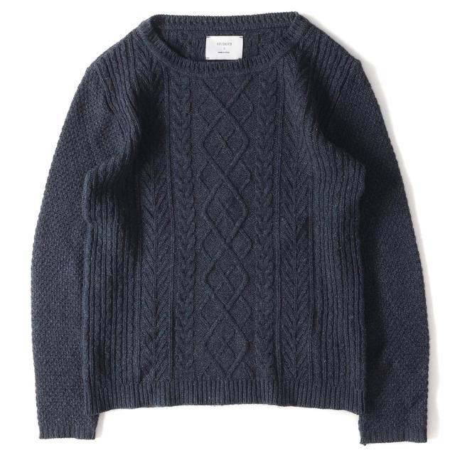 Studious ステュディオス ミックスケーブルウールクルーネックニット ネイビー 0 メンズ K2632 中古 の通販はau Pay マーケット ブランド古着のbeegle By Boo Bee