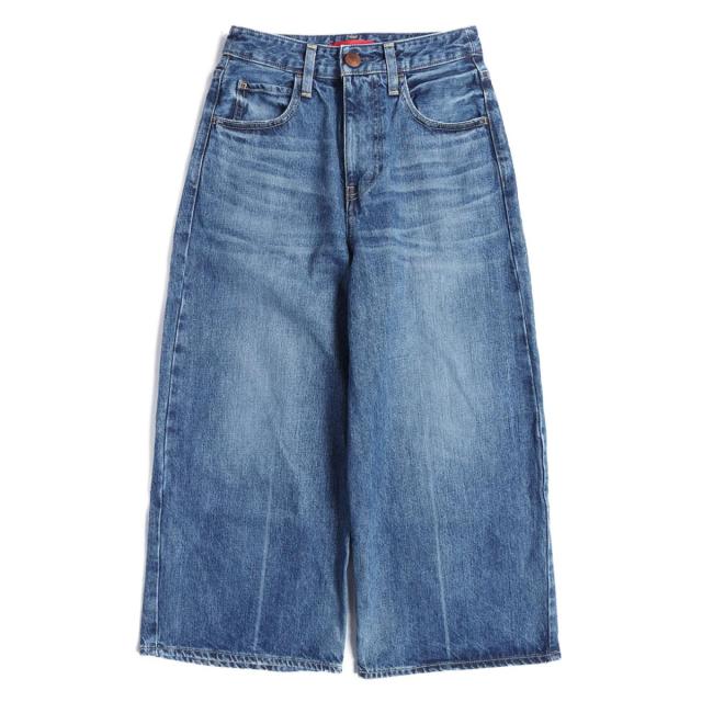 Red Card レッドカード Spotlight ワイドクロップド デニムパンツ インディゴ 22 レディース 中古 K2606 の通販はau Pay マーケット ブランド古着のbeegle By Boo Bee