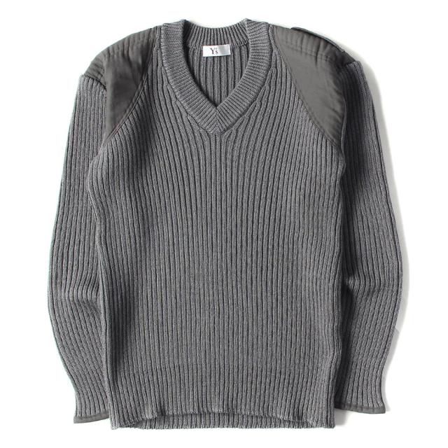 Yohji Yamamoto Ys ヨウジヤマモト セーター ショルダーパッチ 付き Vネック コマンダーニット セーター グレー 3 メンズ 中古 の通販はau Pay マーケット ブランド古着のbeegle By Boo Bee