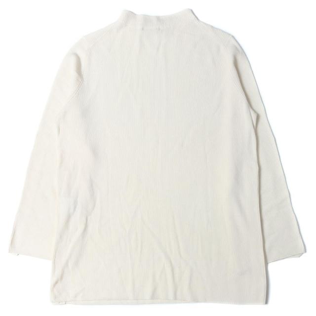 theory luxe セオリーリュクス リブ ハイネック ニット プルオーバー フレアスリーブ オフホワイト 38 【レディース】【中古】【K2502】 theory luxe セオリーリュクス リブ ハイネック ニット プルオーバー