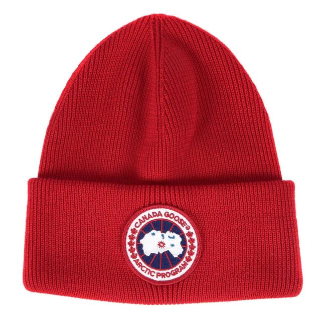 Canada Goose カナダグース キャップ アイコン パッチ メリノ ウール ニットキャップ Arctic Disc Toque 6936m イタリア製 レッド メンの通販はau Pay マーケット ブランド古着のbeegle By Boo Bee