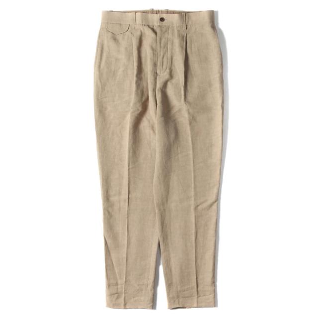 Unitus ユナイタス パンツ 1タック レーヨン ブレンド リネン パンツ Peg Top Pants 日本製 18ss ベージュ 2 メンズ 中古 美品 の通販はau Pay マーケット ブランド古着のbeegle By Boo Bee