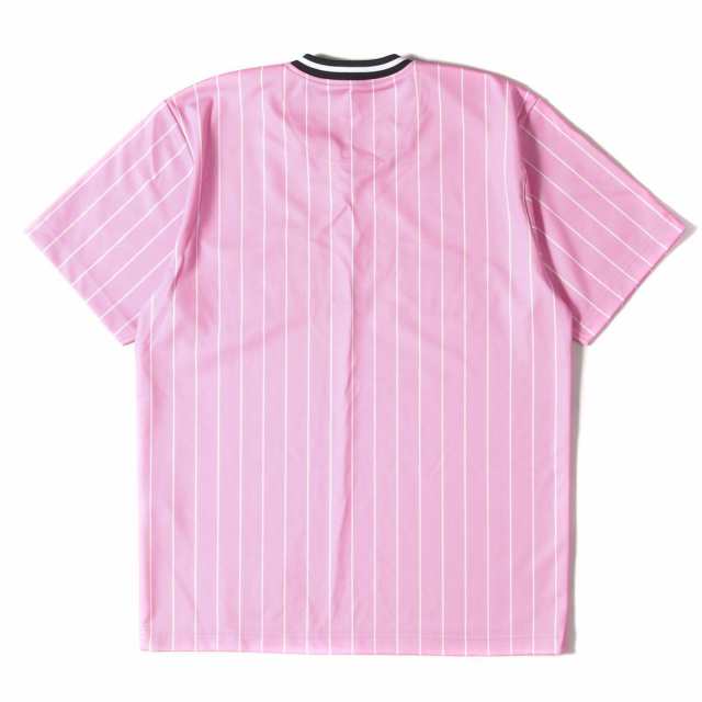 Supreme シュプリーム アーチロゴ ストライプ ベースボール ジャージ Pinstripe Baseball Jersey 17ss ピンク S メンズ 中古 美の通販はau Pay マーケット ブランド古着のbeegle By Boo Bee