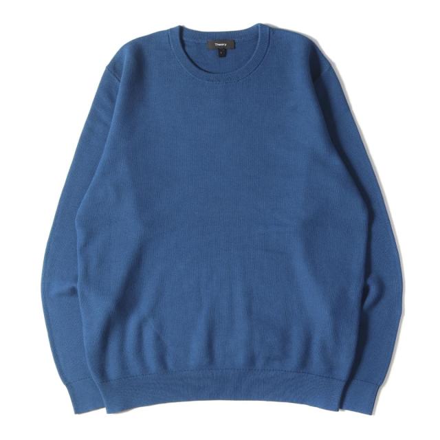 Theory セオリー ニット ss クルーネック コットン ニット ブルー L メンズ 美品 中古 K2645 の通販はau Pay マーケット ブランド古着のbeegle By Boo Bee