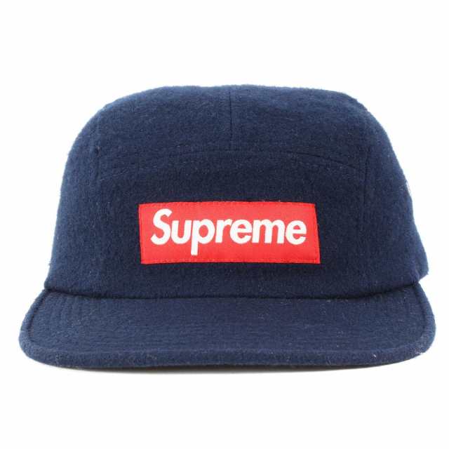 Supreme シュプリーム キャップ WOOLRICH ウール BOXロゴ キャンプ ...