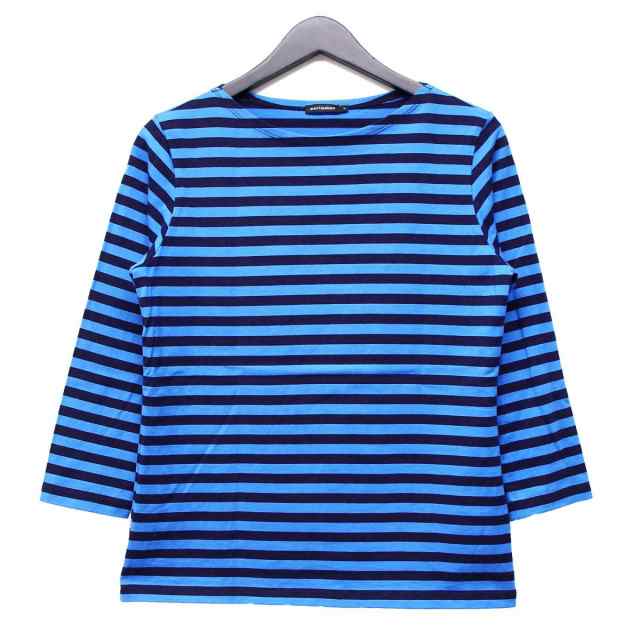 Marimekko マリメッコ 定番 ボーダー 長袖 カットソー Tシャツ ロンt Ilma ブルー ネイビー S レディース 中古 美品 K2668 の通販はau Pay マーケット ブランド古着のbeegle By Boo Bee