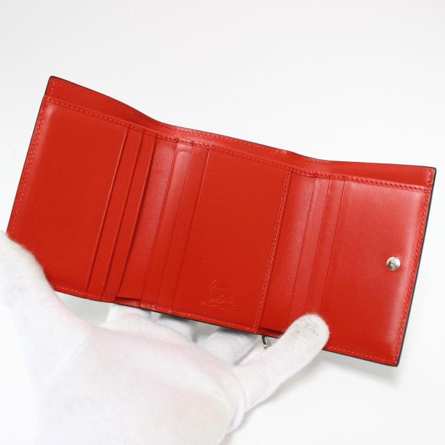 Christian Louboutin クリスチャンルブタン 財布 W Boudoir Mini Wallet パテント 3つ折り 財布 ブラック系 レディース K2695 の通販はau Pay マーケット ブランド古着のbeegle By Boo Bee