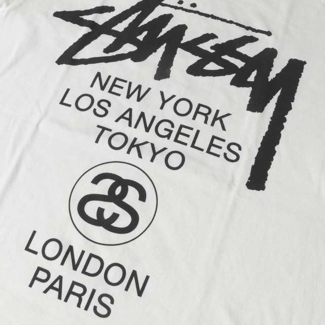 Stussy ステューシー Tシャツ 製品染め 加工 ワールドツアー Tシャツ ホワイト M メンズ K2716 の通販はau Pay マーケット ブランド古着のbeegle By Boo Bee