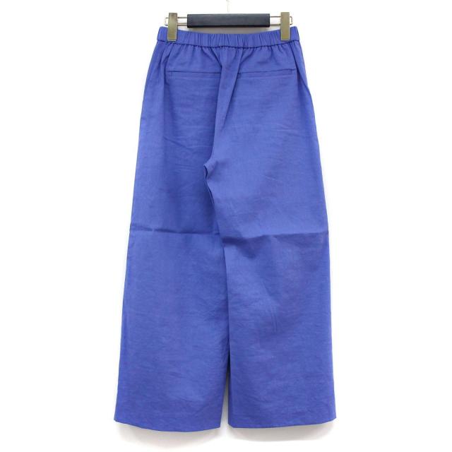 Theory Luxe セオリーリュクス クランチ ワイド クロップド パンツ Eco Crunch Wash Tina Str リネン 春夏 パープル 紫 32 レディーの通販はau Pay マーケット ブランド古着のbeegle By Boo Bee