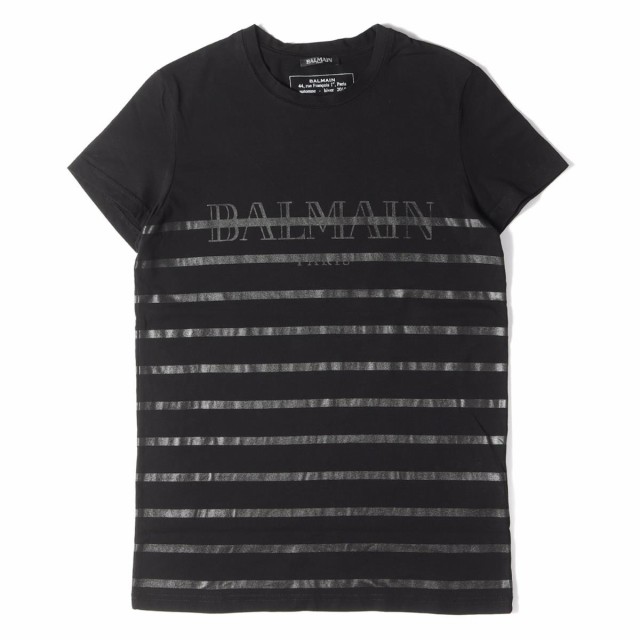 Balmain Homme バルマンオム Tシャツ ブランドロゴ ボーダー クルーネック Tシャツ ポルトガル製 18aw ネイビー Xs メンズ 中古 の通販はau Pay マーケット ブランド古着のbeegle By Boo Bee