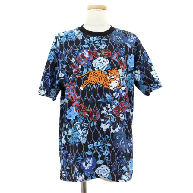 Kenzo ケンゾー H M Tシャツ カットソー 半袖 花柄 タイガー トラ 刺繍 ブラック ブルー 黒 青 S レディース 中古 K2781 の通販はau Pay マーケット ブランド古着のbeegle By Boo Bee