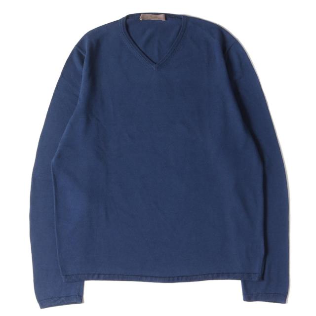 Cruciani クルチアーニ ニット Vネック ハイゲージ コットンニット ネイビー 46 メンズ 中古 美品 K27 の通販はau Pay マーケット ブランド古着のbeegle By Boo Bee