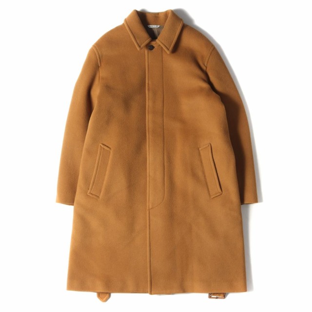 Auralee オーラリー コート ベルト付き メルトンウール ステンカラーコート Beaver Melton Soutien Collar Coat キャメル 4 メンズ の通販はau Pay マーケット ブランド古着のbeegle By Boo Bee