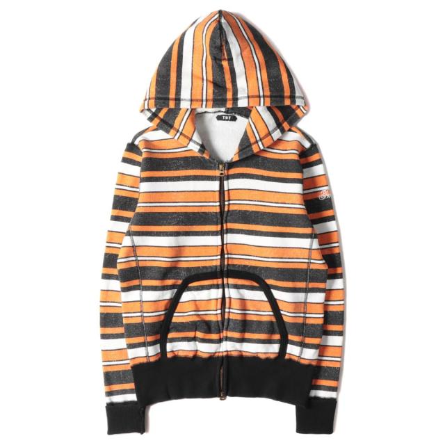 Tmt ティーエムティー パーカー ボーダーライン ジップ スウェット パーカー オレンジ ブラック ホワイト M メンズ 中古 K2934の通販はau Pay マーケット ブランド古着のbeegle By Boo Bee