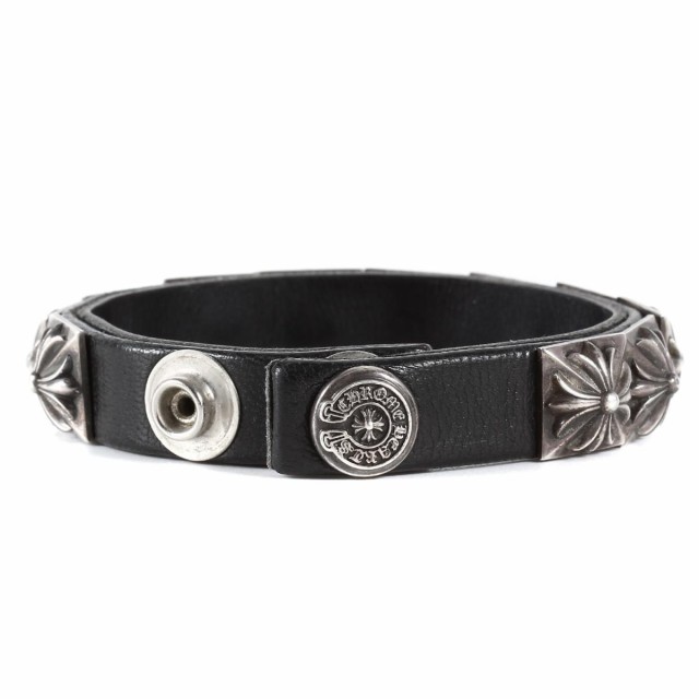 Chrome Hearts クロムハーツ ブレスレット ゼロ ピラミッド シングルロー レザー ブレスレット Zero Stds Sngl Row ブラック シルバー の通販はau Pay マーケット ブランド古着のbeegle By Boo Bee