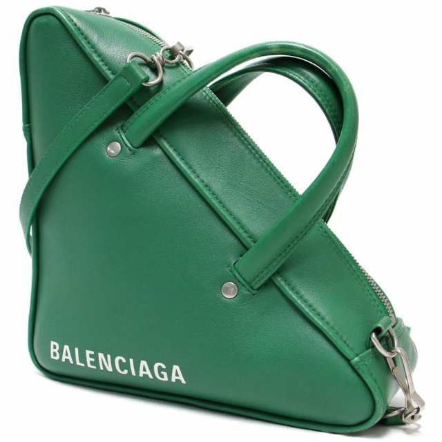 Balenciaga バレンシアガ バッグ ハンドバッグ ショルダー 小さめ ブランド シンプル グリーン 緑 2way レザー 本革 ロゴ トライアングルの通販はau Pay マーケット ブランド古着のbeegle By Boo Bee