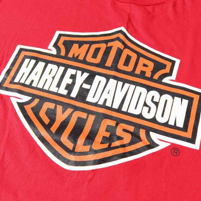 Harley Davidson ハーレーダビッドソン Tシャツ エンブレムロゴ Tシャツ Usa製 レッド L メンズ 中古 K2997 の通販はau Pay マーケット ブランド古着のbeegle By Boo Bee
