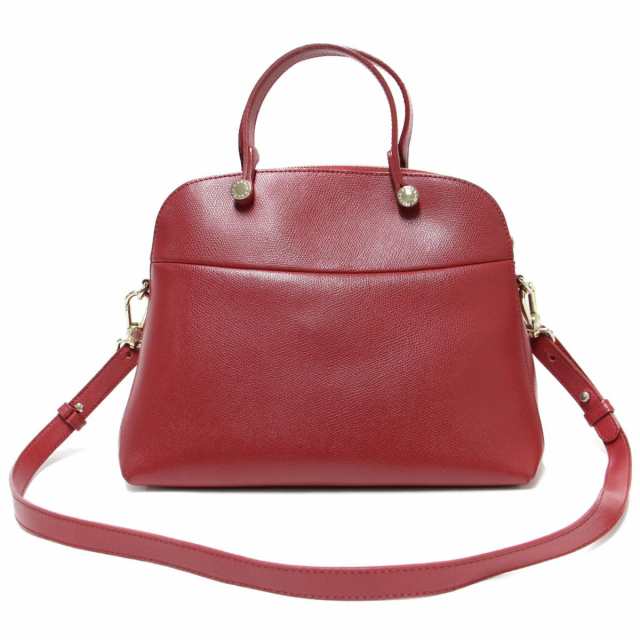 【美品】FURLA ミラノ ハンドバッグ ショルダー 2way レッド 赤