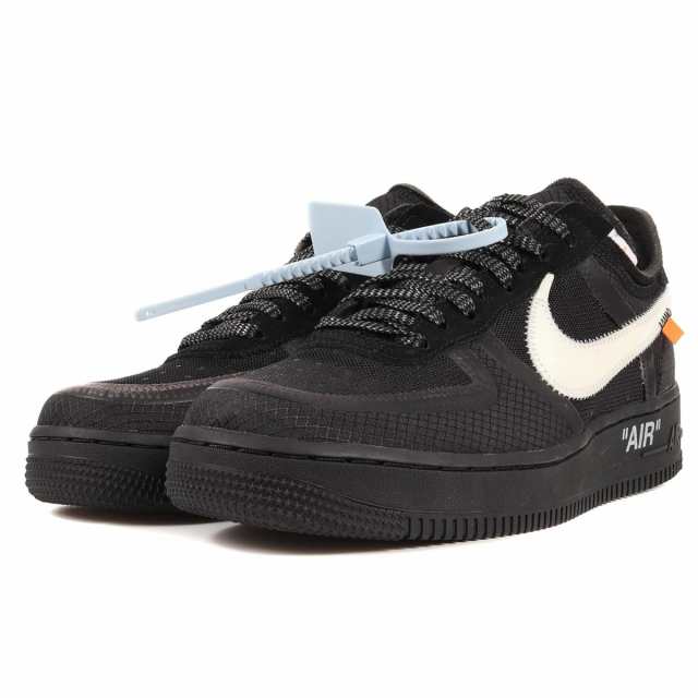 OFF-WHITE オフホワイト NIKE THE 10 AIR FORCE 1 LOW (AO4606-001) 18AW ナイキ エア  フォースワン ブラック US8(26cm) スニーカー コラ｜au PAY マーケット