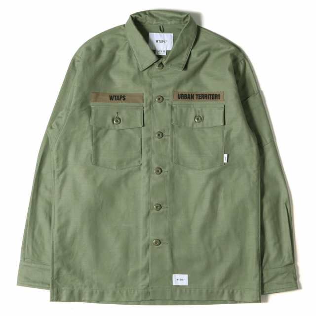 【美品】WTAPS BUDSシャツ　オリーブ　Sサイズ身幅56cm